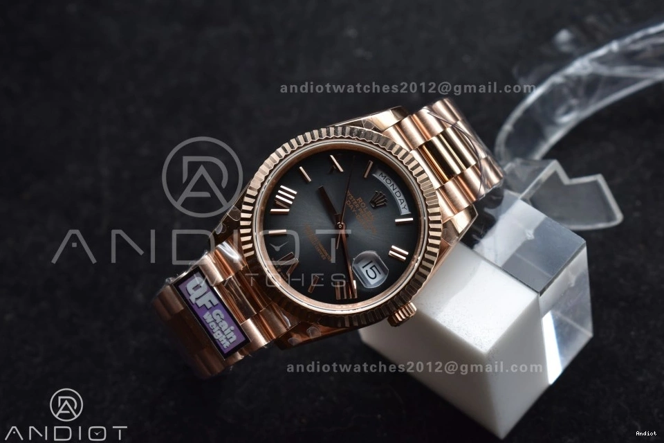 AllSeason on DayDate RG QF Edition Steel 40 V4 Slate 904L Dial Ombre 711 A2836 Best President Weight) (Gain Bracelet 0716